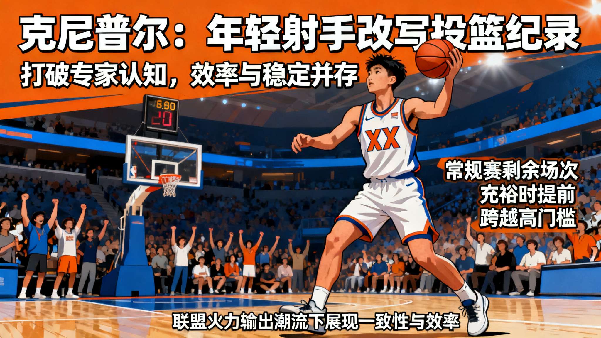克尼普尔成为NBA历史上单赛季投进250记三分最年轻的球员